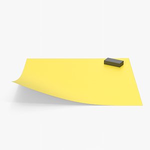 3D Sticky Note With Magnet model