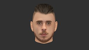 3D David Degea GoalKeeper Head model