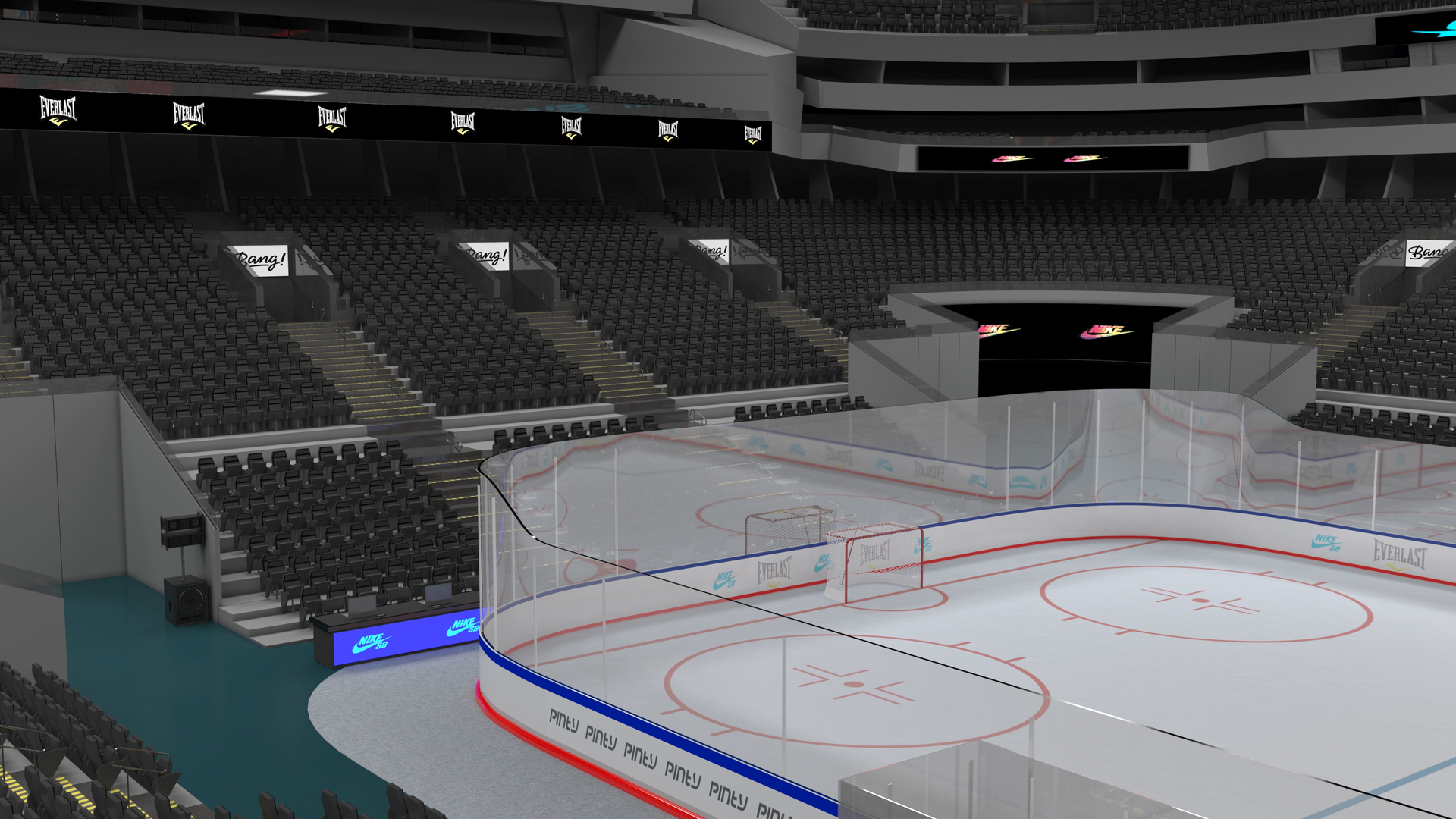 Ice Hockey Arena and Locker Room 3D - TurboSquid 1753834