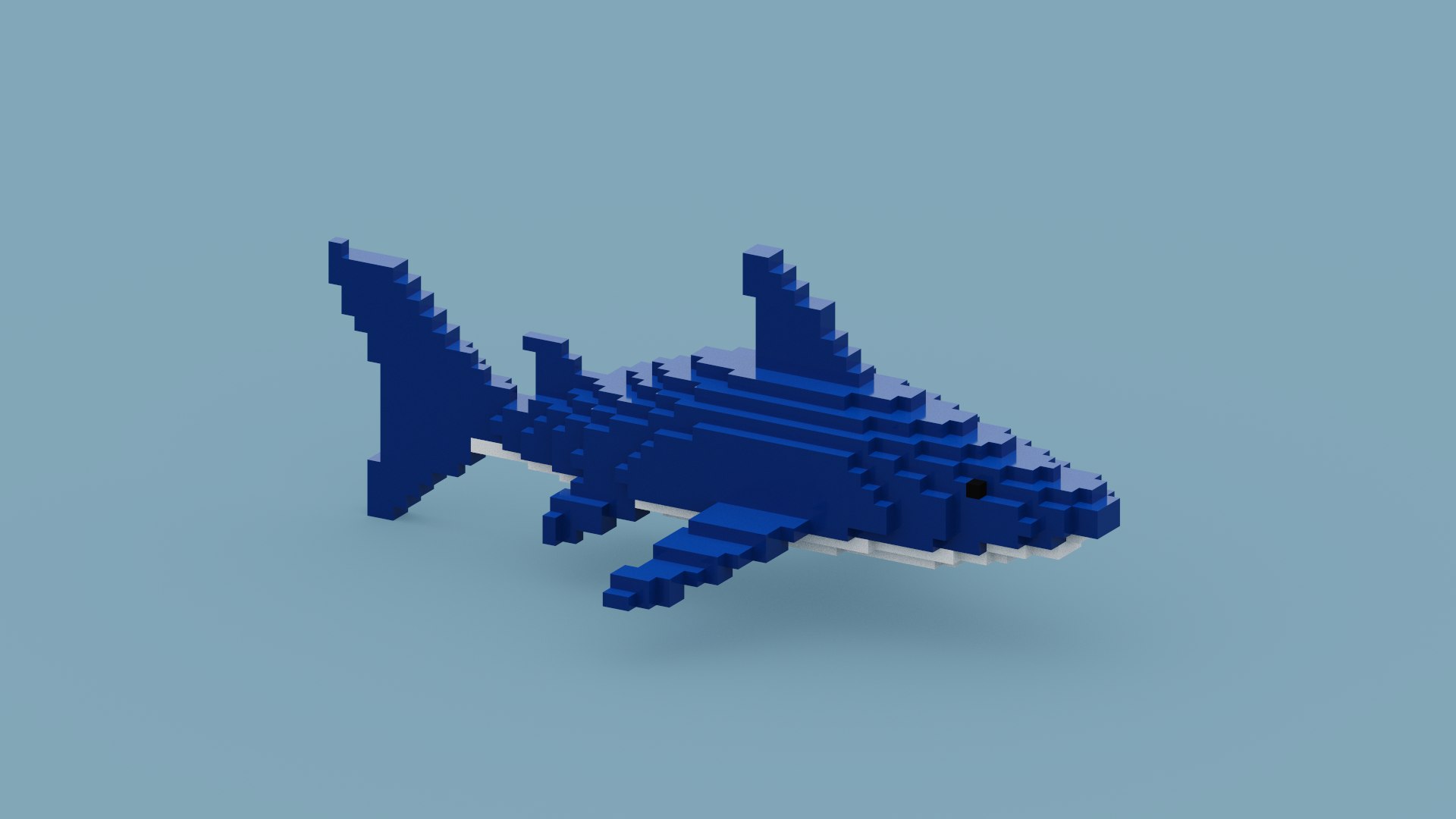 Voxel Shark 3D Model - TurboSquid 2063943