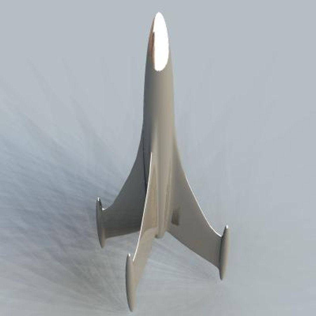 3d retro rocketship