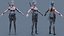 Androids Woman and Man - LOW POLY