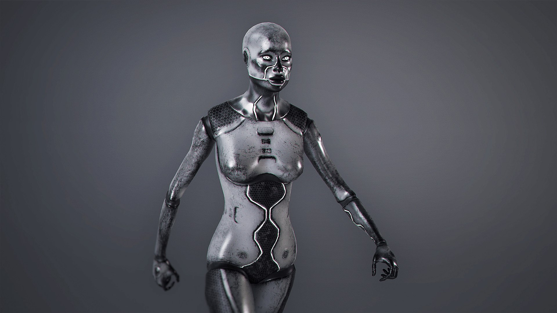 Robot Android Female 3D - TurboSquid 1953283