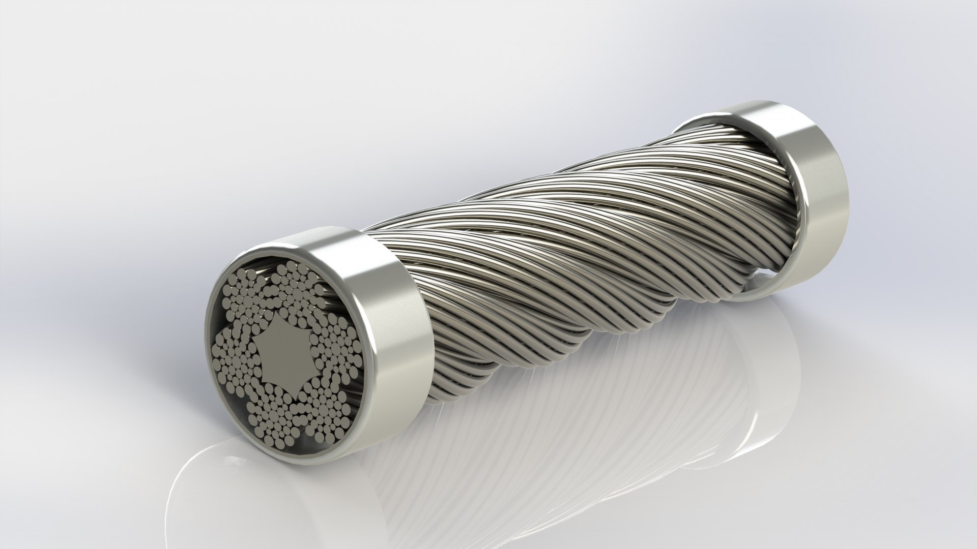 3D Steel rope sample GOST 7668 model - TurboSquid 1758207