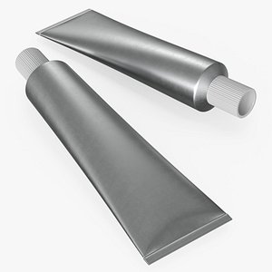 Pharmaceutical Tube with Sealed End and Cap Silver