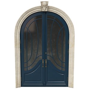 Entrance classic door 52 3D
