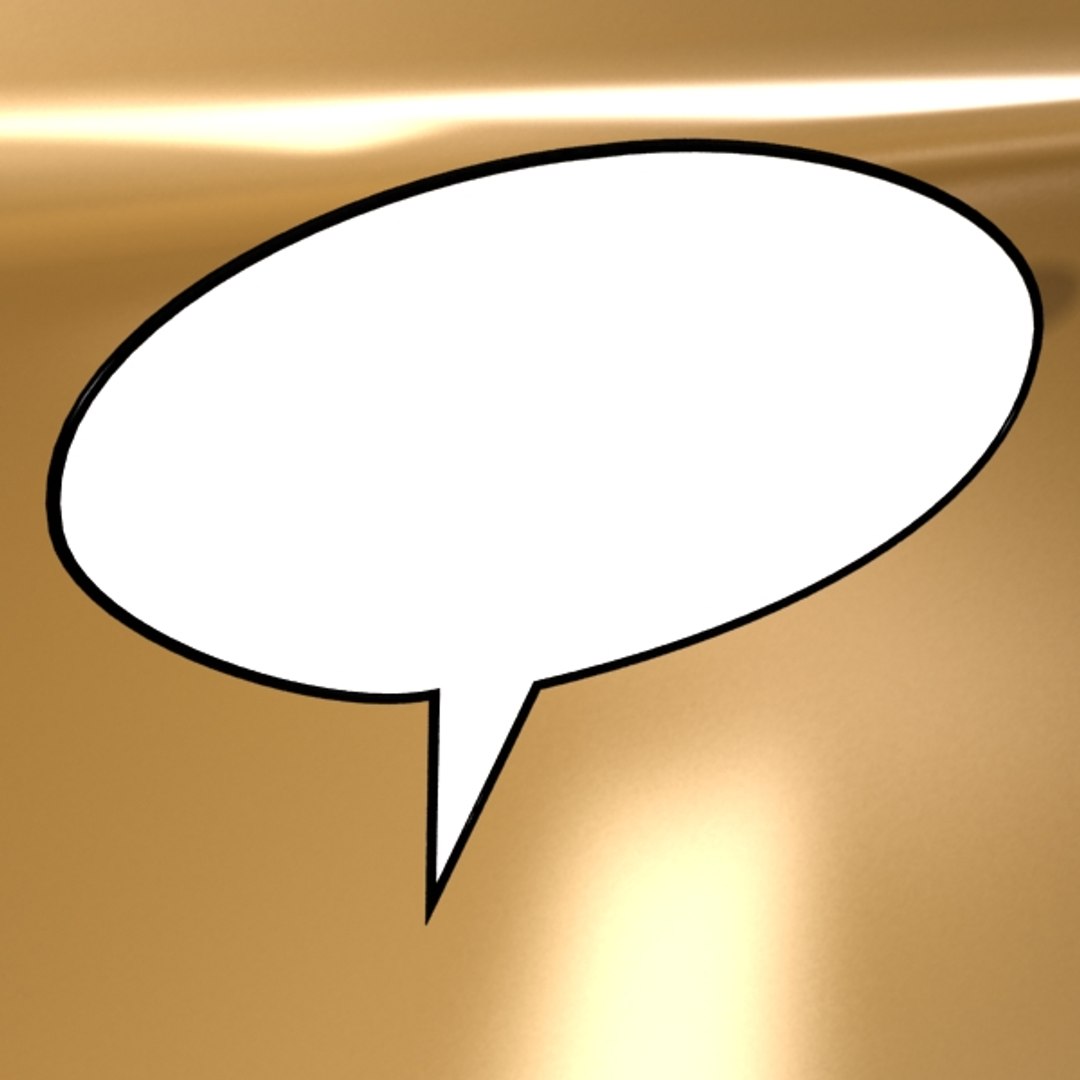 3d Model Speech Bubbles 