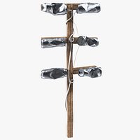 Damaged DIY TV Aluminum Can Antenna