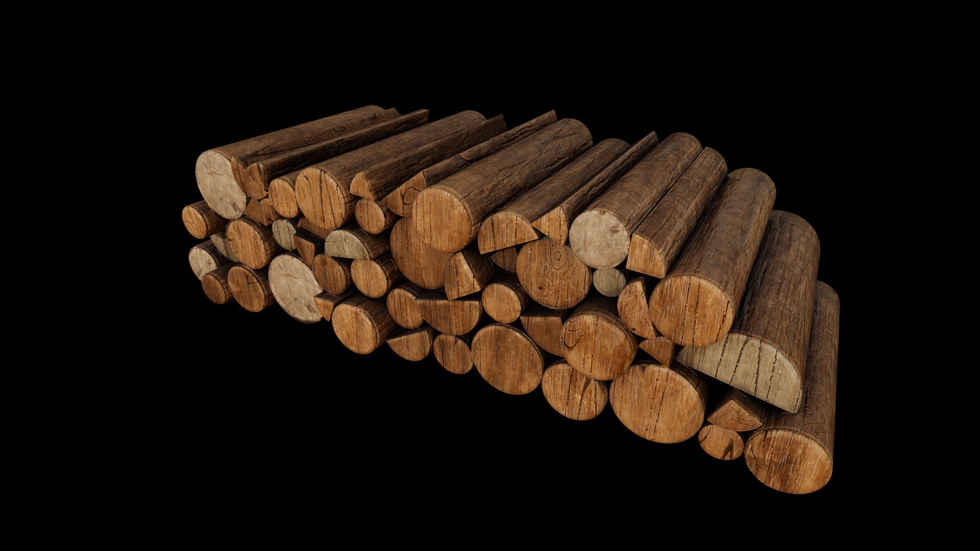 Firewood Logs 3D - TurboSquid 2191518