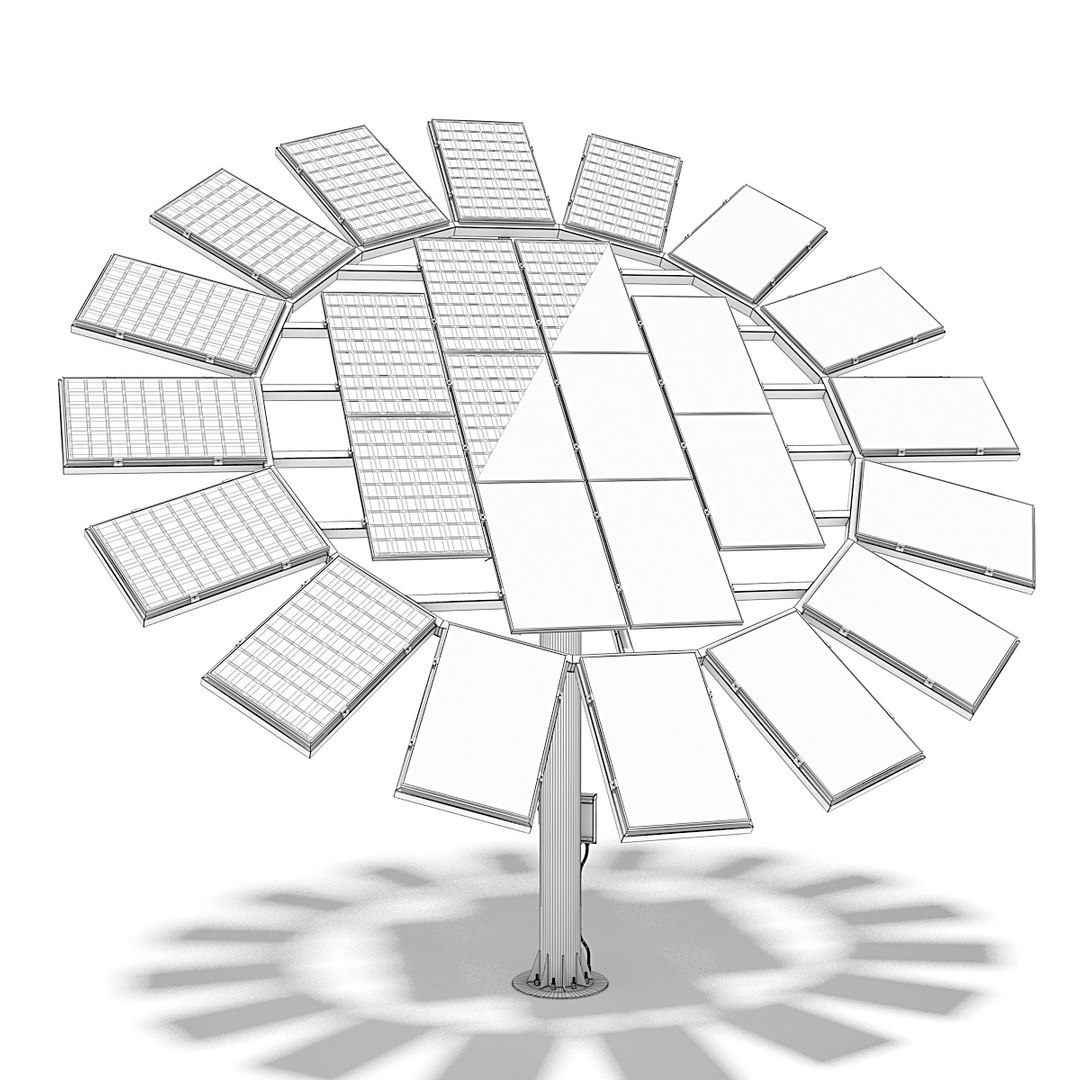 3d Solar Panels Model