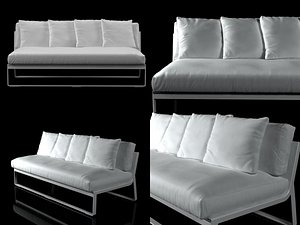 3D flat sofa model