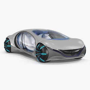 3D Futuristic Electric Car