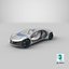 Auto elettrica futuristica