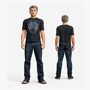 Detailed Male Human 3D model