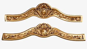 3D model Classic Bed Fronton Ornament