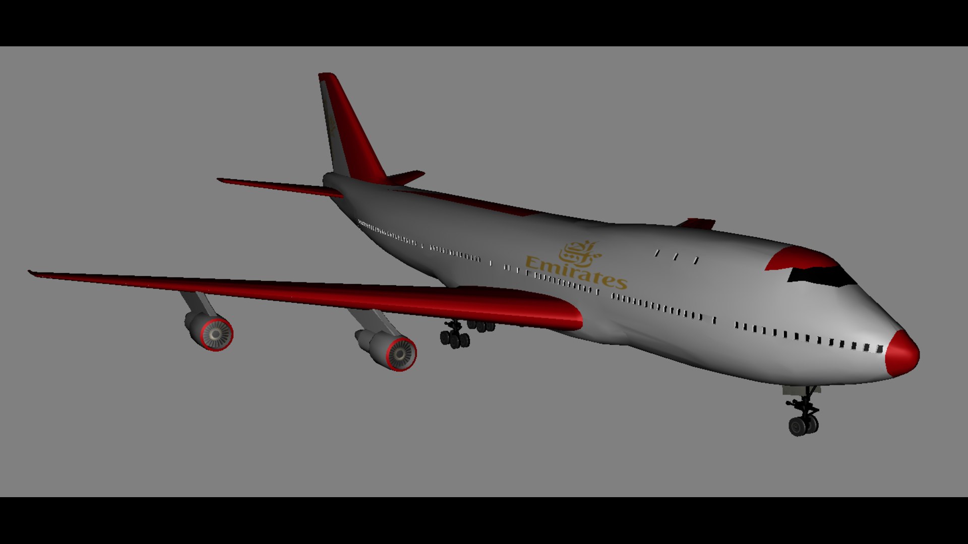 Passenger Plane Air Bus Emirates Plane 3D Model - TurboSquid 2238296