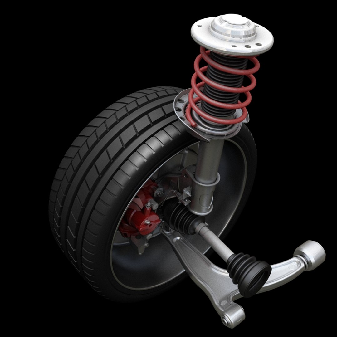 mcpherson-suspension-3d-model