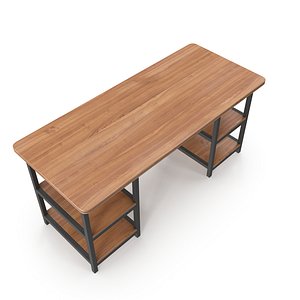 Modern Office Workstation Table 3D model