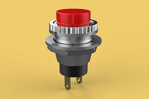 RED PUSH BUTTON MOMENTARY SELF RESET SMALL PRESS SWITCH ROUND