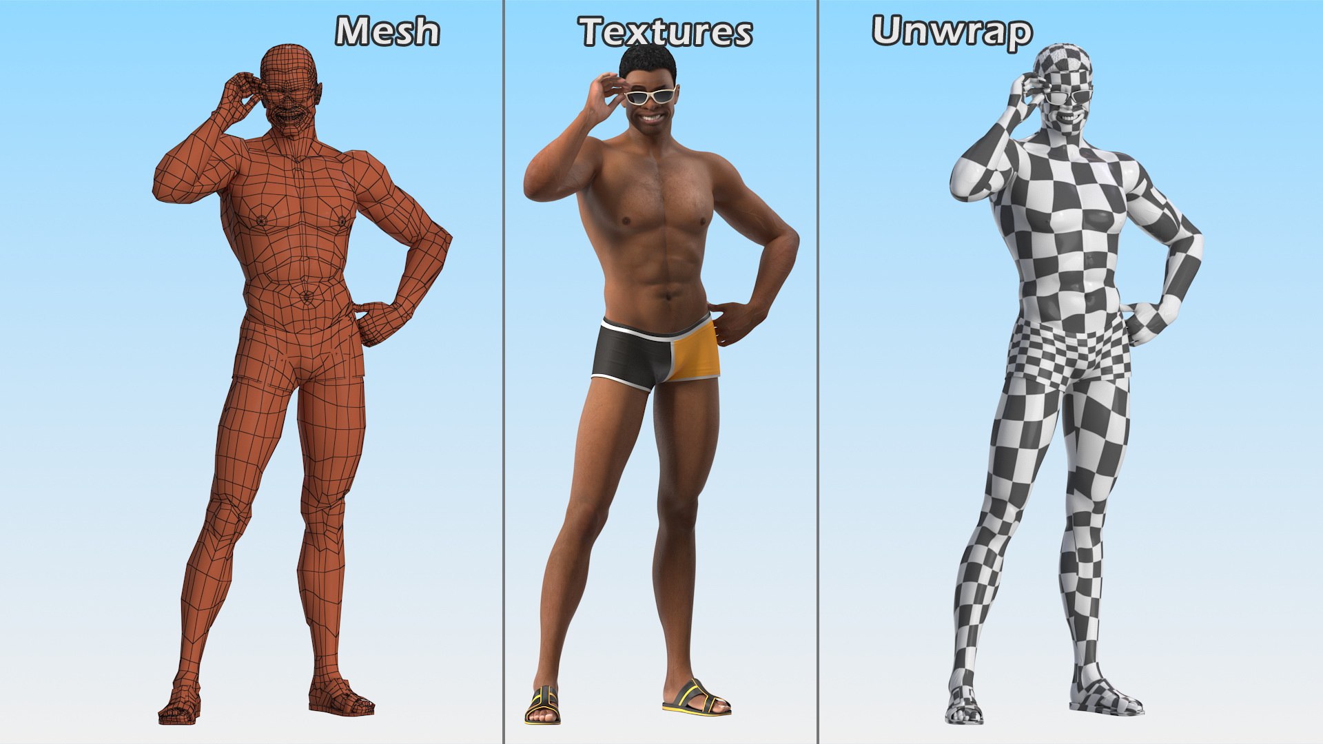 3D light skin black man model https://p.turbosquid.com/ts-thumb/bz/YmD2NC/FT/lightskinblackmaninswimwearc4dmodel016/jpg/1611895640/1920x1080/fit_q87/4898ec4e1657c38c4e97cbc59c981094ea2f0531/lightskinblackmaninswimwearc4dmodel016.jpg