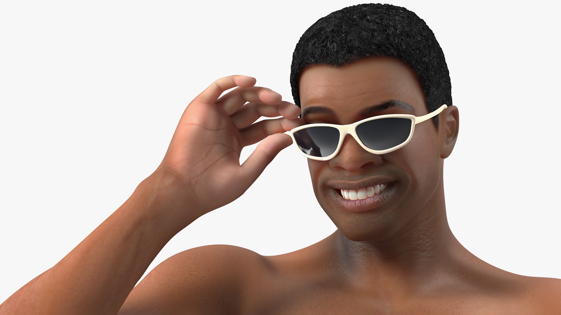 3D light skin black man model https://p.turbosquid.com/ts-thumb/bz/YmD2NC/X6/lightskinblackmaninswimwearc4dmodel013/jpg/1611895603/1920x1080/fit_q87/31e2b58decee0b5d2649bc72d5896b7f3878a481/lightskinblackmaninswimwearc4dmodel013.jpg