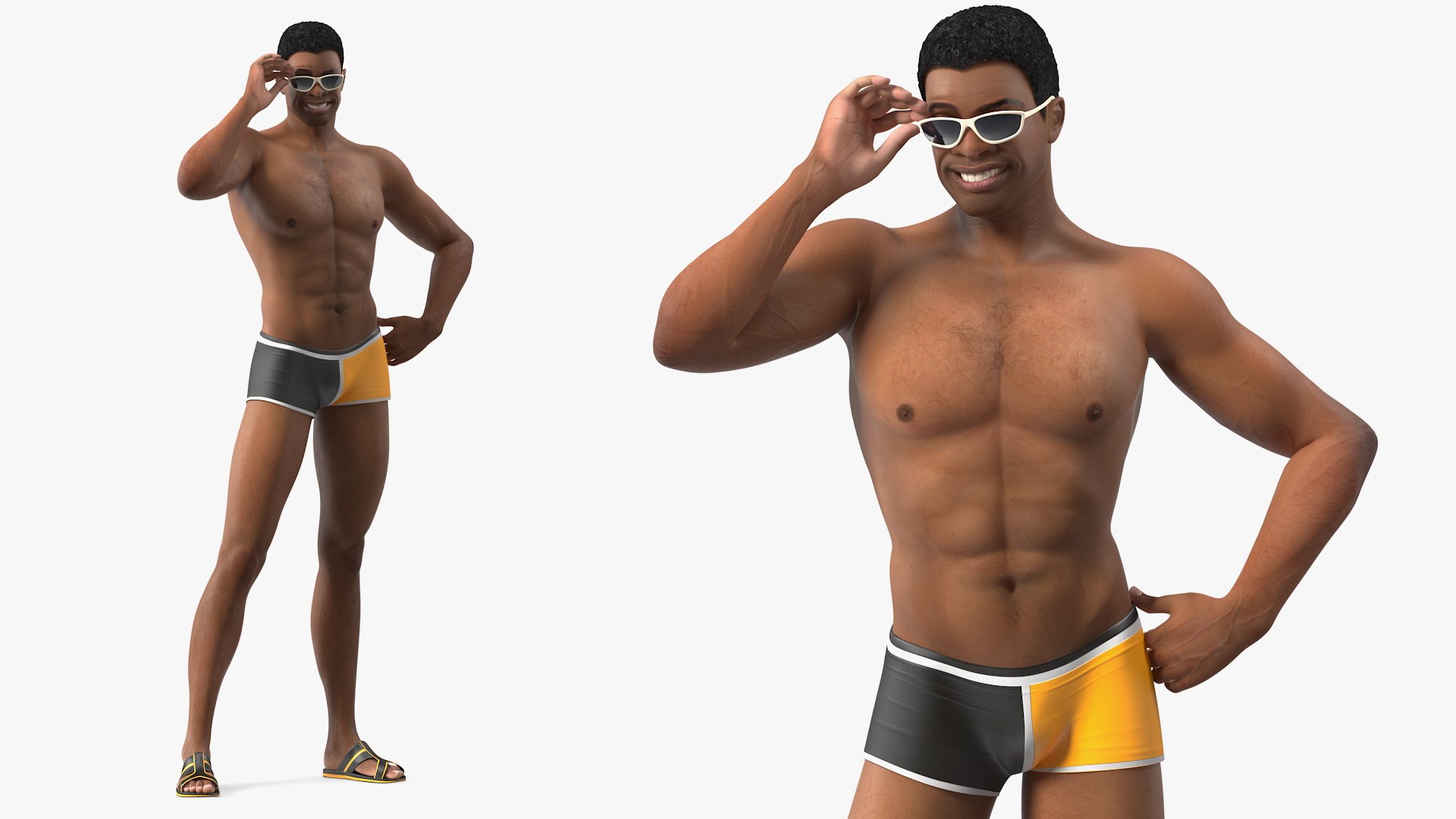 3D light skin black man model https://p.turbosquid.com/ts-thumb/bz/YmD2NC/hj/lightskinblackmaninswimwearc4dmodel001/jpg/1611895458/1920x1080/fit_q87/42d91fb0d1900c3d7a7df1344366ae751269884f/lightskinblackmaninswimwearc4dmodel001.jpg