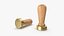 Brass Wax Seal Stamp 3D Model