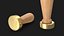 Brass Wax Seal Stamp 3D Model