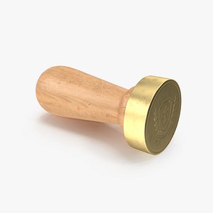 Brass Wax Seal Stamp 3D Model