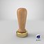Brass Wax Seal Stamp 3D Model