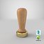 Brass Wax Seal Stamp 3D Model