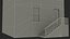 Brick Apartment Building with Blank Walls 3D model