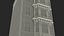 Brick Apartment Building with Blank Walls 3D model