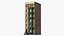 Brick Apartment Building with Blank Walls 3D model