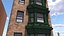 Brick Apartment Building with Blank Walls 3D model
