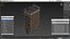 Brick Apartment Building with Blank Walls 3D model