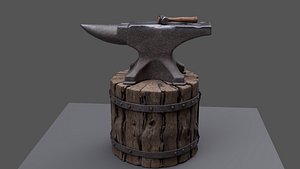 Medieval Blacksmith Anvil Set