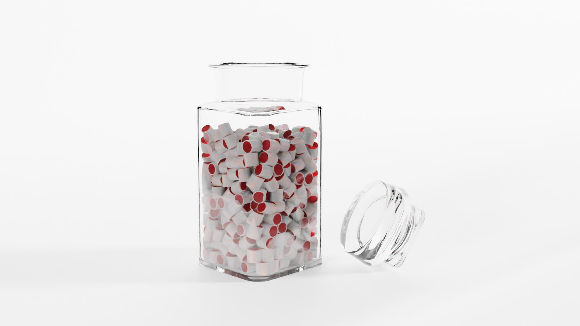 Glass Jar With Clove Rocks 3D Model - TurboSquid 1993060