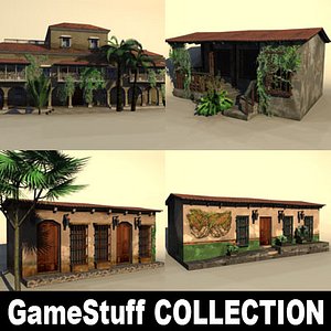 mexico houses 3d model