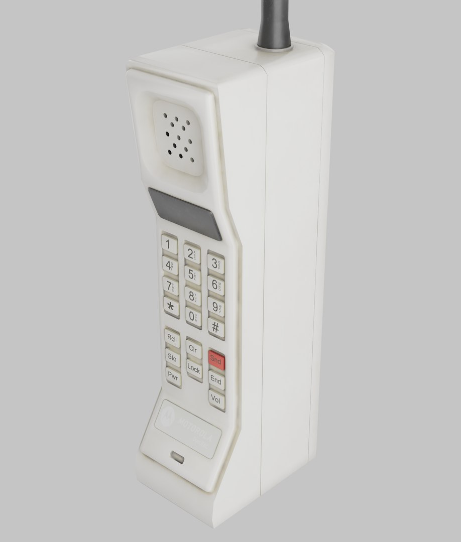 3D MOTOROLA DynaTAC-Retro phone Low-poly - TurboSquid 2077373