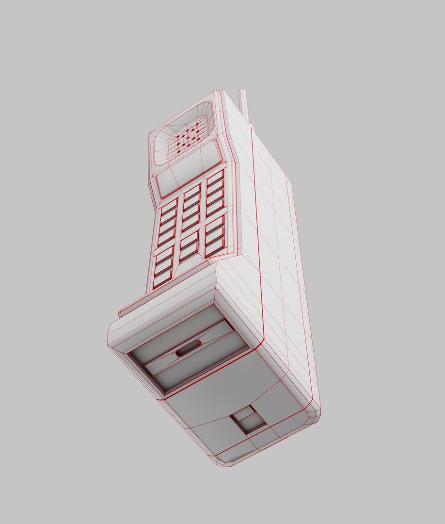 3D MOTOROLA DynaTAC-Retro phone Low-poly - TurboSquid 2077373