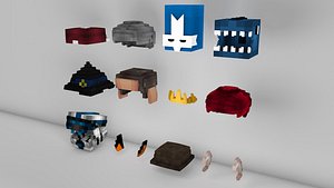 Minecraft Hats Pack Model