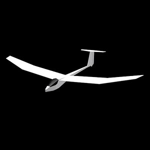 3D glider airplane