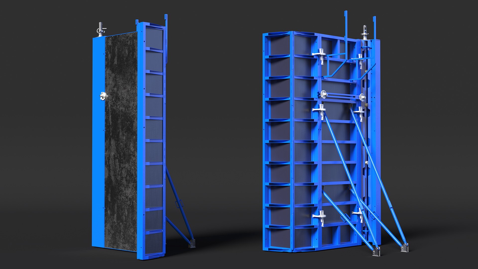 Construction Formwork Blue 3D - TurboSquid 2065221