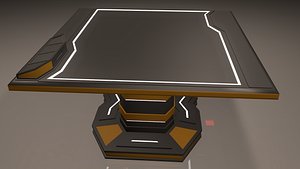 3D Sci fi table