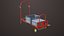 Convertible Hand Red Trucks All PBR Unity UE 3D model