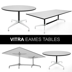 3d vitra eames tables