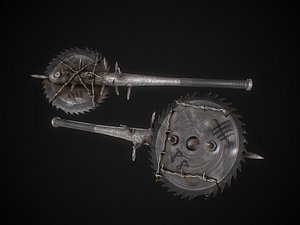 Spike Blade Bat game asset weapon