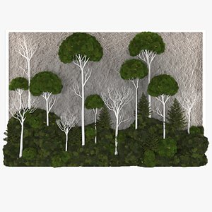 3D model Moss tree wall decor