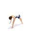 Pyramide Yoga Übung Frau Animation